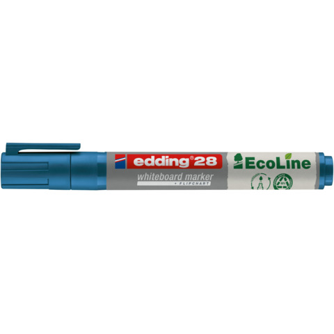 Marcatore per lavagne bianche Edding 28 EcoLine punta tonda - tratto 1,5-3 mm blu - 4-28003